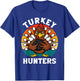 Turkey Hunters Funny Bowling Thanksgiving Fall Autumn Bowler T-Shirt - T-Shirt | Royal