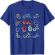 Colorful Nudibranch Sea Slug Marine Biology Ocean Diver T-Shirt - T-Shirt | Royal