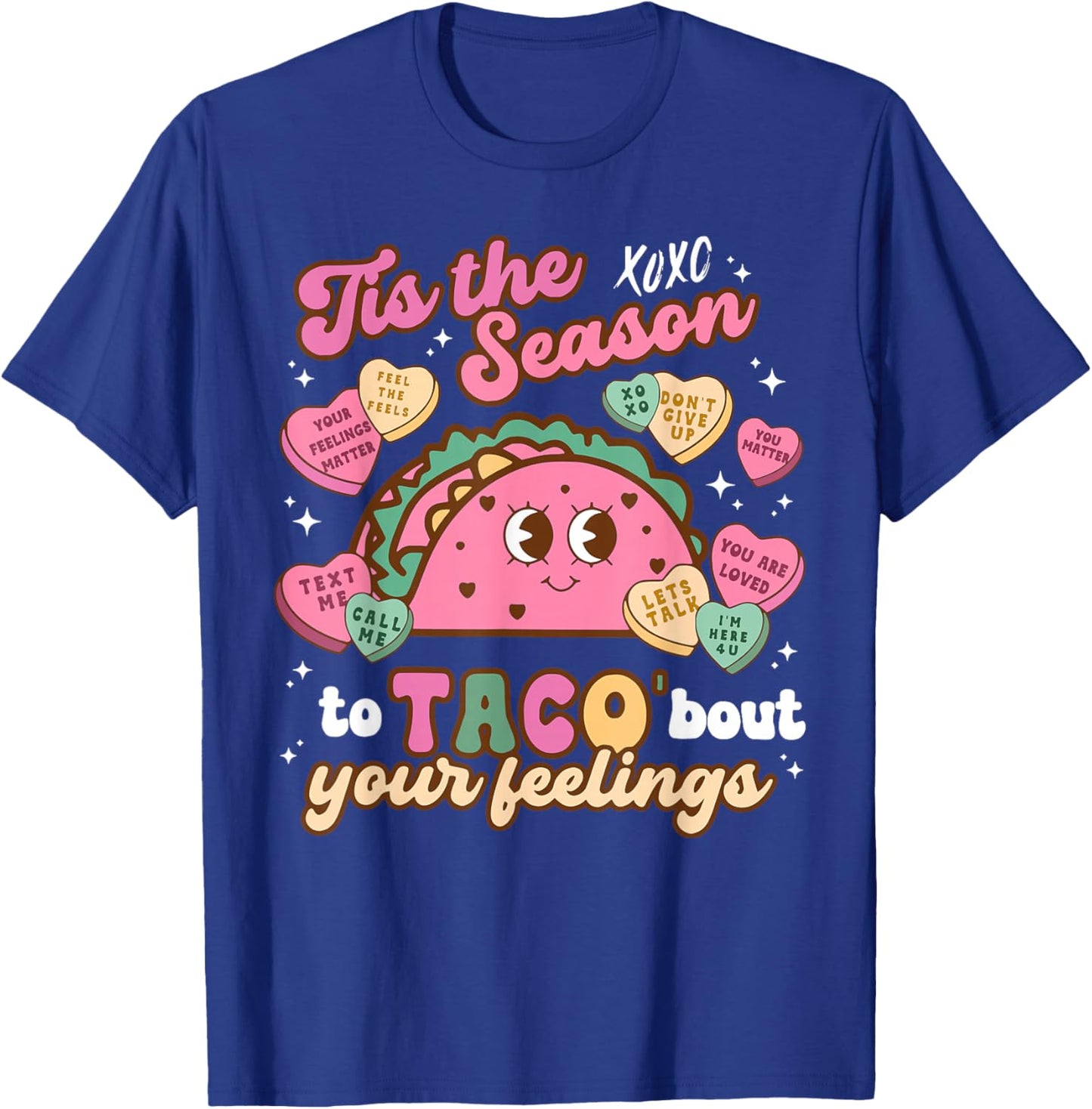 Valentines Mental Health School Psychologist School Psych T-Shirt - T-Shirt | Royal
