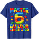 Master Builder 6th Birthday 2020 6 Years Old Building Brick T-Shirt - T-Shirt | Royal