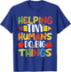 Helping Tiny Humans Do Big Things Cute Teacher T-Shirt - T-Shirt | Royal
