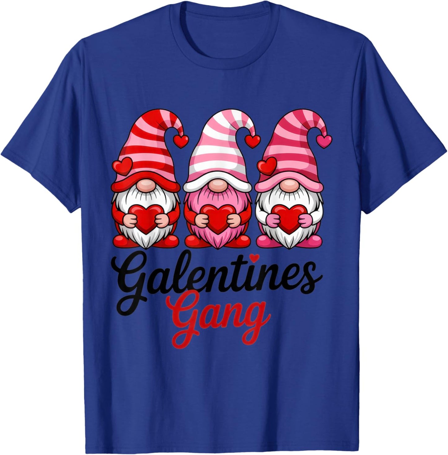 Galentines Gang Funny Valentine's Day Gnomes for Ladies T-Shirt - T-Shirt | Royal