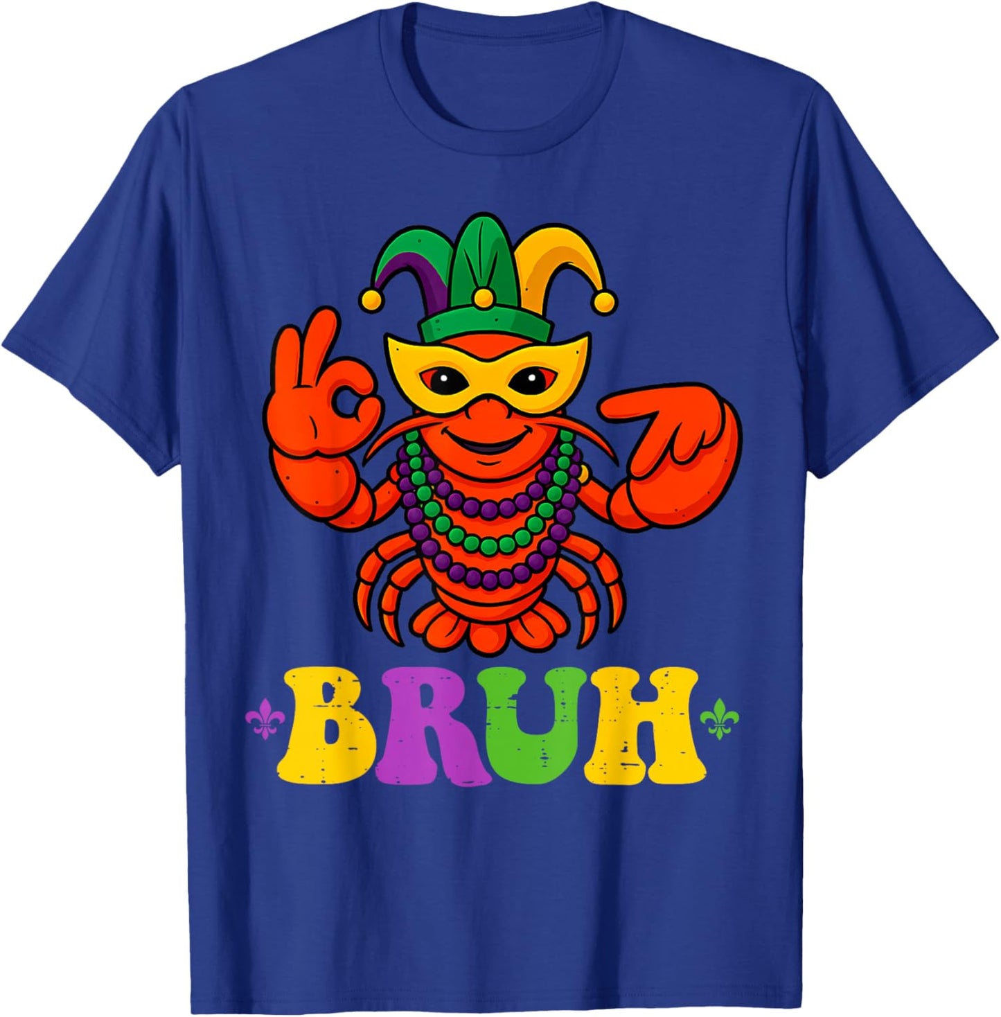 67 Bruh Mardi Gras Crawfish Funny Six Seven Meme Boys Kids T-Shirt - T-Shirt | Royal