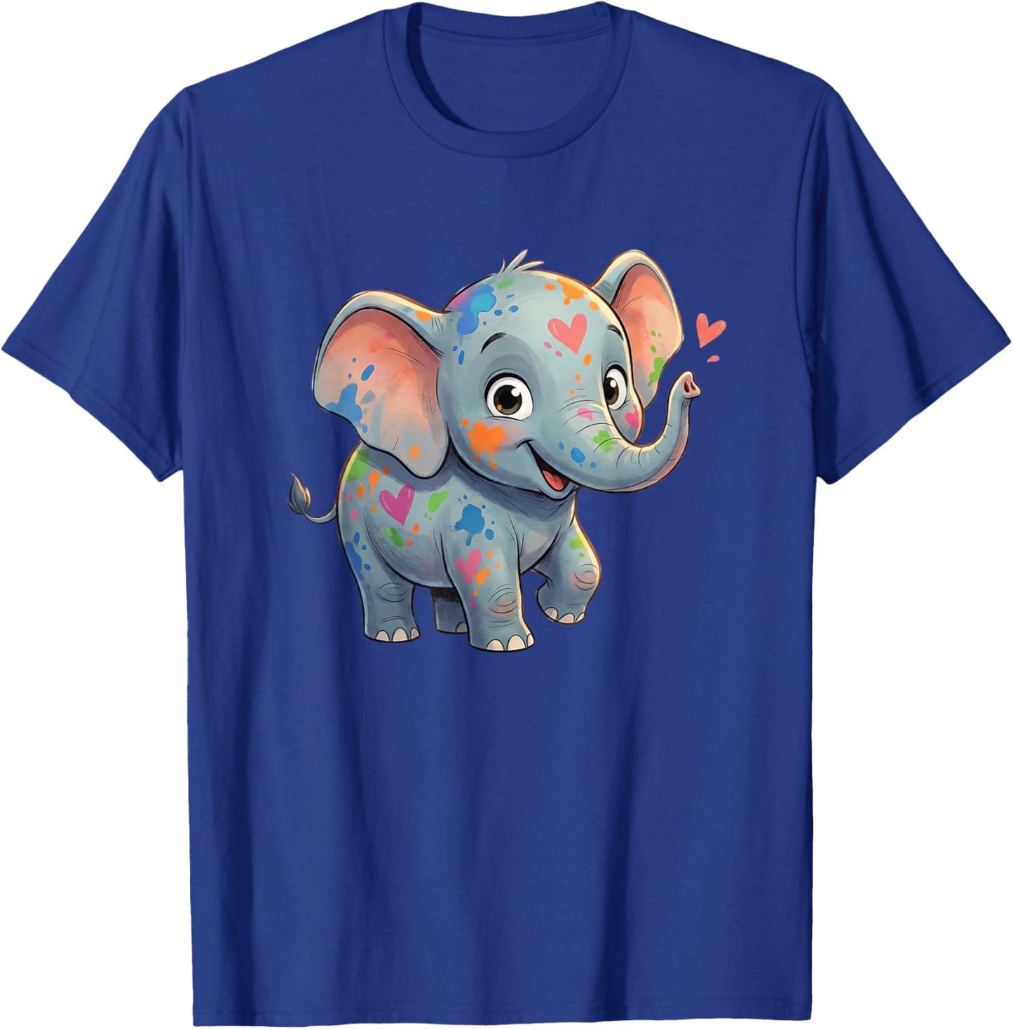 Cute Love Elephant for Kids Valentines Day T-Shirt - T-Shirt | Royal