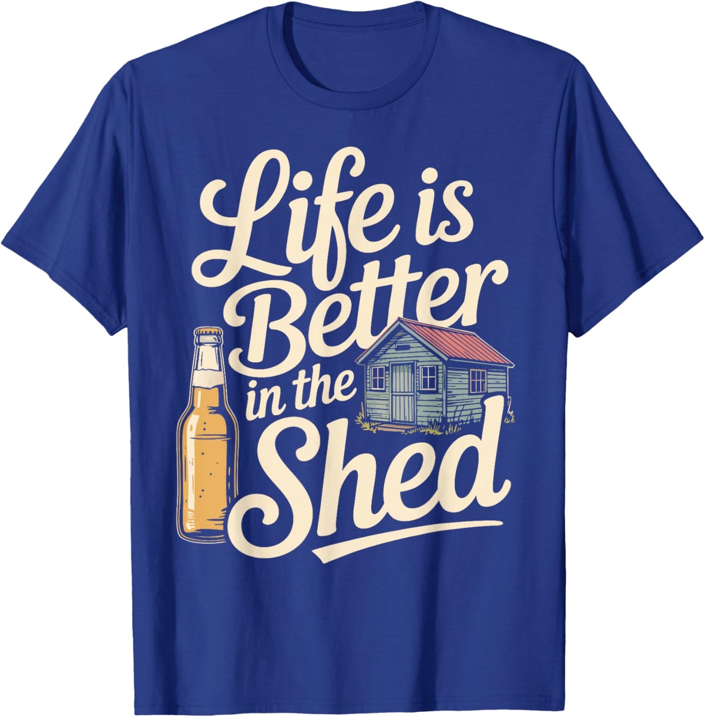 Funny Shed Bar T-Shirt - T-Shirt | Royal