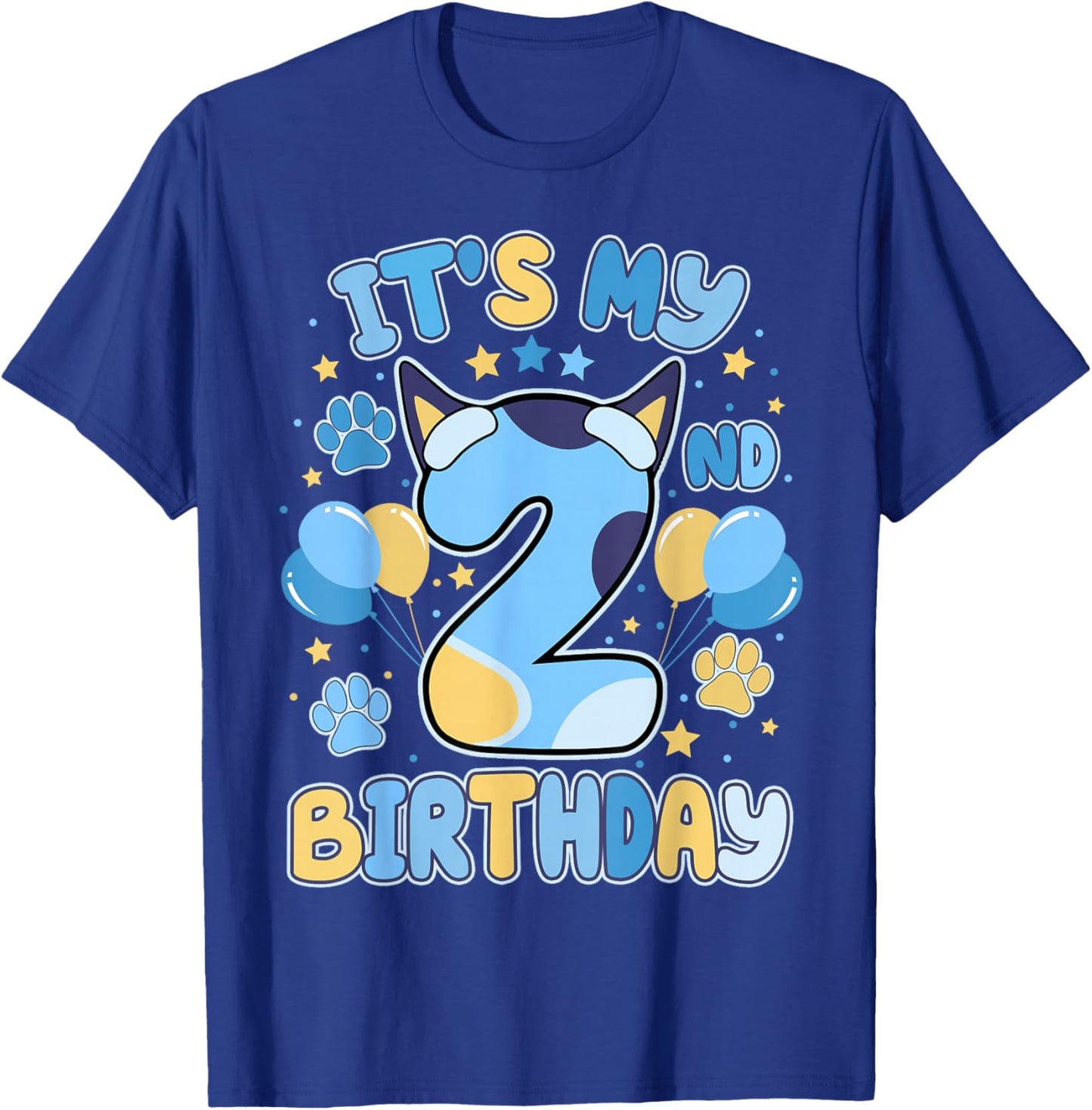 It’s My 2nd Birthday Two Boy Toddlers Dog Lovers Puppy Theme T-Shirt - T-Shirt | Royal