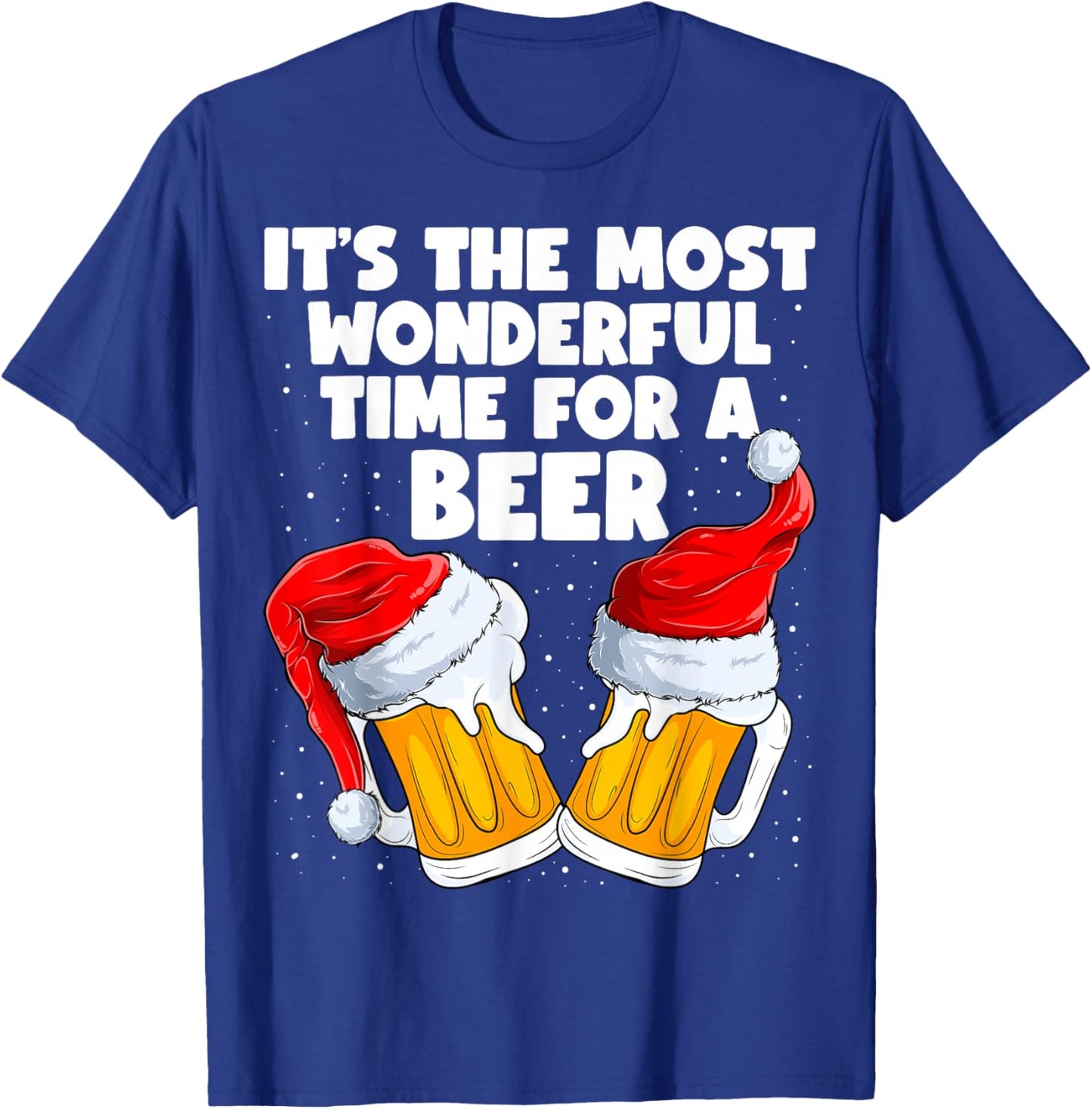 It's The Most Wonderful Time for A Beer Lover Christmas T-Shirt - T-Shirt | Royal