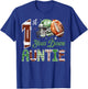 Auntie of The 1 Year Old Football 1st Birthday Boy Party T-Shirt - T-Shirt | Royal