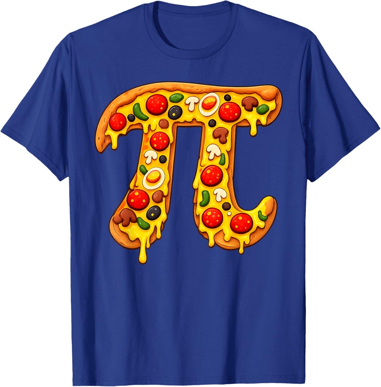 Funny Pizza Pi Math Lover 3.14 Pi Day Teacher Boy Girl Kid T-Shirt - T-Shirt | Royal