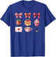 Valentine Croquette Aesthetic Bow Ribbon Strawberry Cupcake T-Shirt - T-Shirt | Royal
