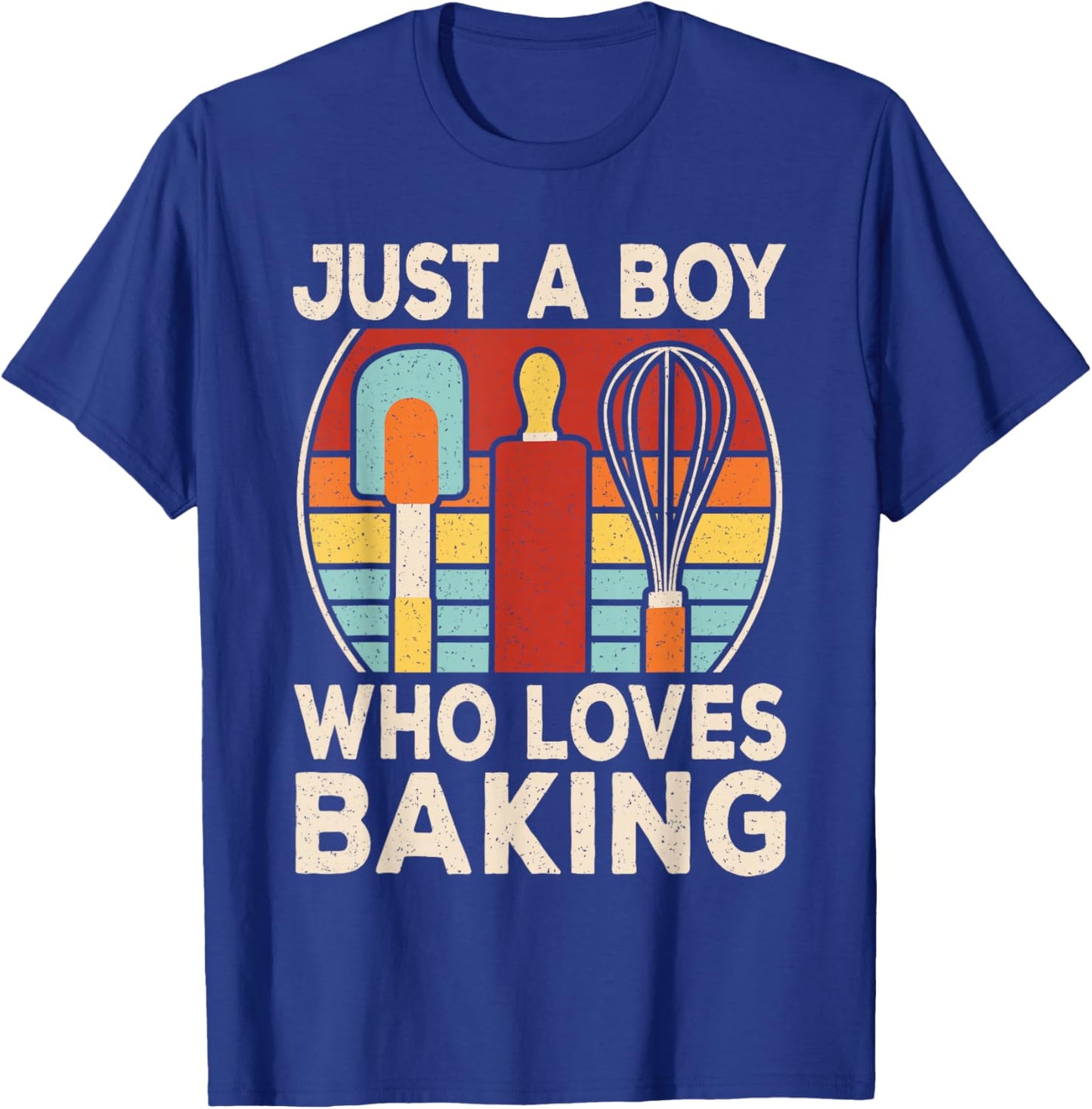 Just A Boy Who Loves Baking Bake Baker Boys Kids T-Shirt - T-Shirt | Royal