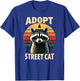 Retro Racoon Adopt A Street Cat T-Shirt - T-Shirt | Royal