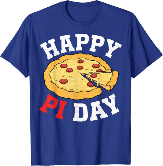 Happy Pi Day - Pizza Lover Math Pie 3.14 T-Shirt - T-Shirt | Royal