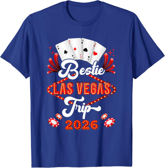 Bestie Las Vegas Trip 2026 Sister Squad Vacation Matching T-Shirt - T-Shirt | Royal