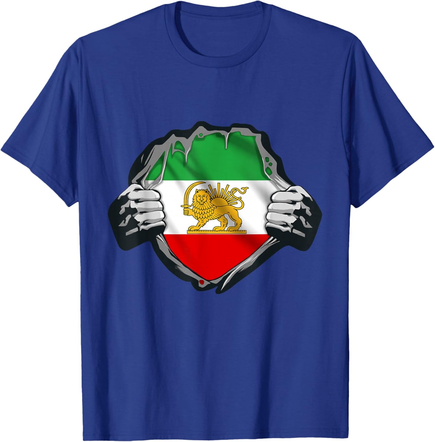 Iran Lion Sun Flag,Iran,Persian,Shir o Khorshid T-Shirt - T-Shirt | Royal