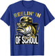 Retro Reelin’ in 100 Days of School Camo Bass Fishing Boys T-Shirt - T-Shirt | Royal