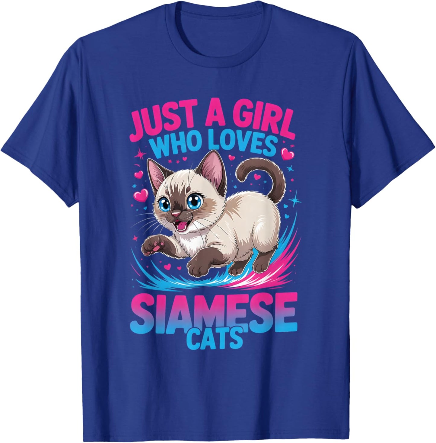 Girls Siamese Cat T-Shirt - T-Shirt | Royal