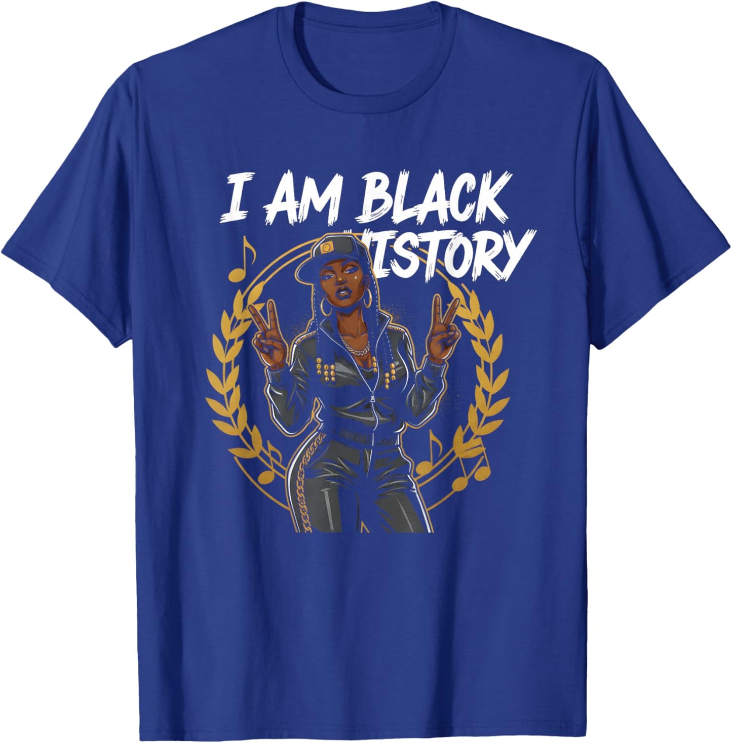 I Am Black History Africa Saying Black History Month T-Shirt - T-Shirt | Royal