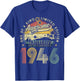 80 Year Old Vintage January 1946 80th Birthday Men Women Dad T-Shirt - T-Shirt | Royal