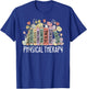 Physical Therapy Floral Book Easter PT Physical Therapist T-Shirt - T-Shirt | Royal