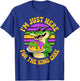 I'm Just Here for The King Cake Gator Lovers Mardi Gras Fun T-Shirt - T-Shirt | Royal