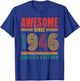 80th Birthday Awesome Since 1946 Vintage 80 Birthday T-Shirt - T-Shirt | Royal