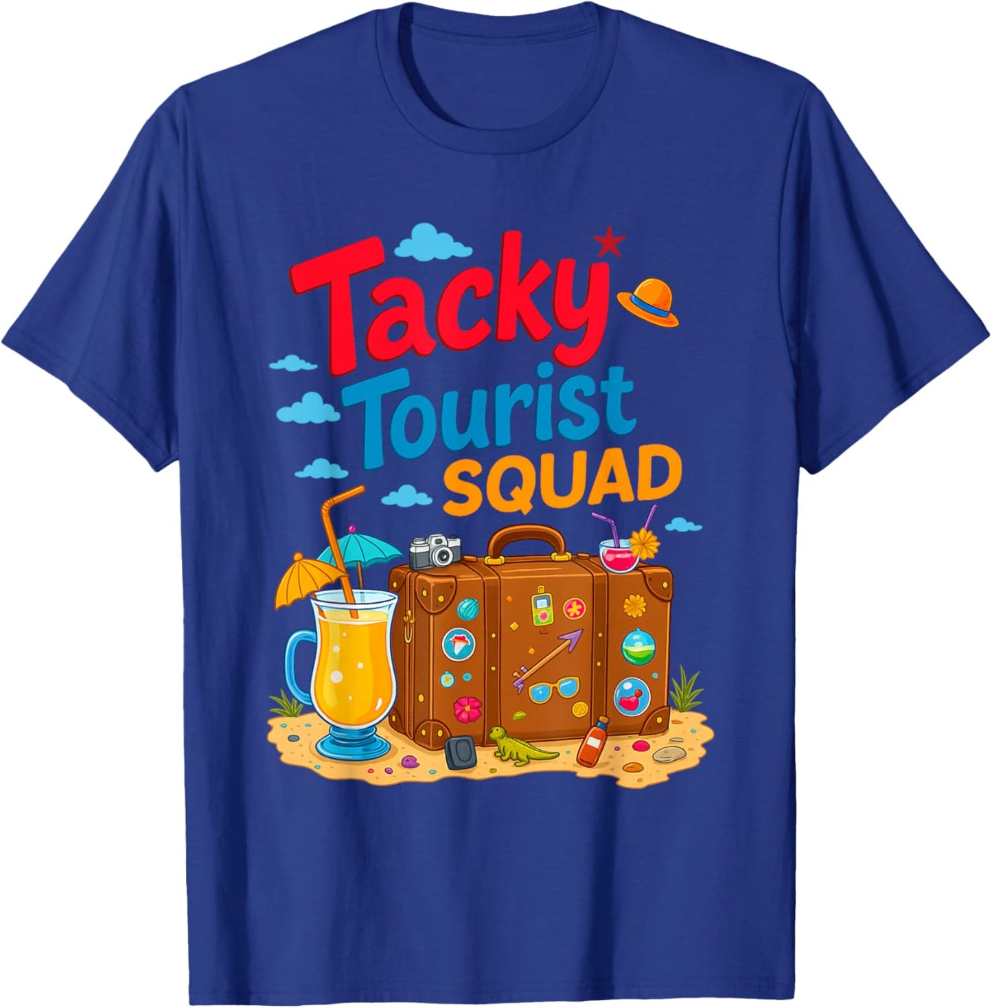 Tacky Tourist Squad Outfit Tacky Tourist Costume Idea Tacky T-Shirt - T-Shirt | Royal