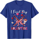 I Found My Valentine Bassoon Bow Tie Floral Instrument T-Shirt - T-Shirt | Royal