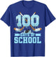 100 Days of School Hockey Drip 100th Day of School Boys Kids T-Shirt - T-Shirt | Royal