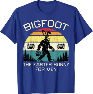 Bigfoot The Easter Bunny Funny Sasquatch Boys Kids T-Shirt - T-Shirt | Royal