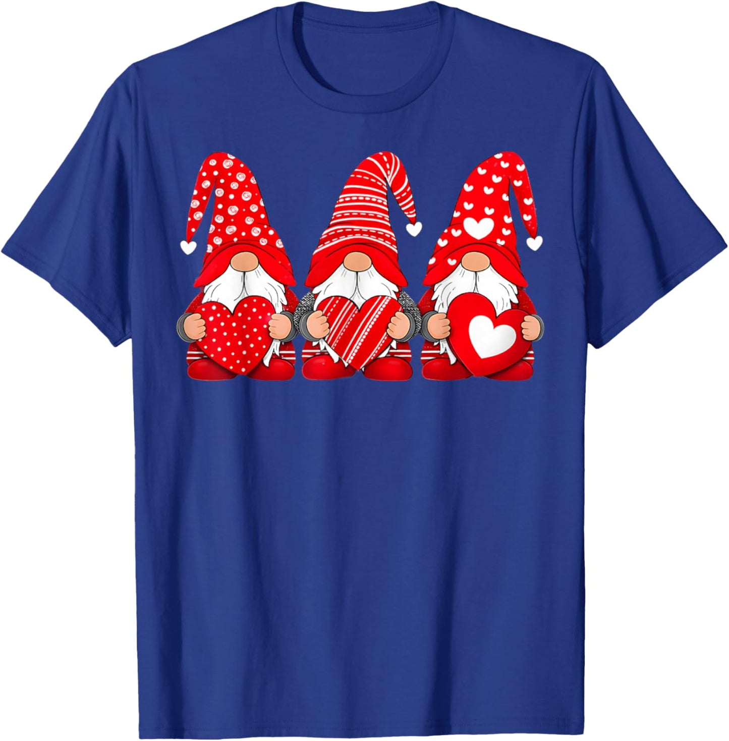Happy Valentine's Day Boyfriend Girlfriend Gnome Couple T-Shirt - T-Shirt | Royal