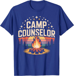 Camp Counselor for Summer Camps Staff T-Shirt - T-Shirt | Royal