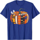 Fall Book Pumpkin Autumn Ghost Black Cat Halloween Teacher T-Shirt - T-Shirt | Royal