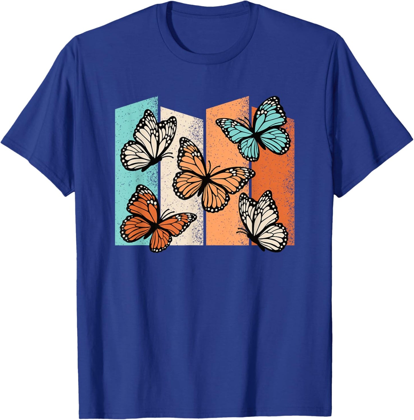 Retro Butterflies Vintage Butterfly Lover Men Women T-Shirt - T-Shirt | Royal