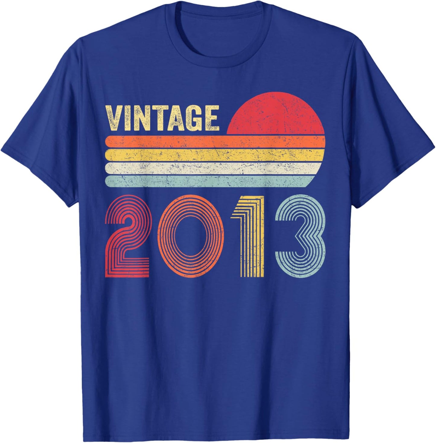 13 Year Old Gifts Vintage 2013 13th Birthday Boys Girls T-Shirt - T-Shirt | Royal