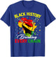 Black History Breaking Every Chain African American Pride T-Shirt - T-Shirt | Royal