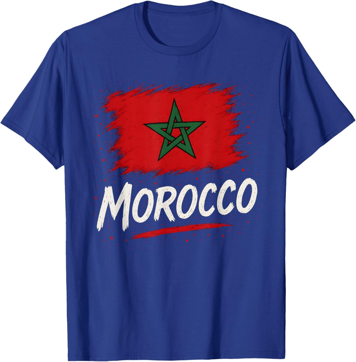 Morocco Moroccan Flag T-Shirt - T-Shirt | Royal