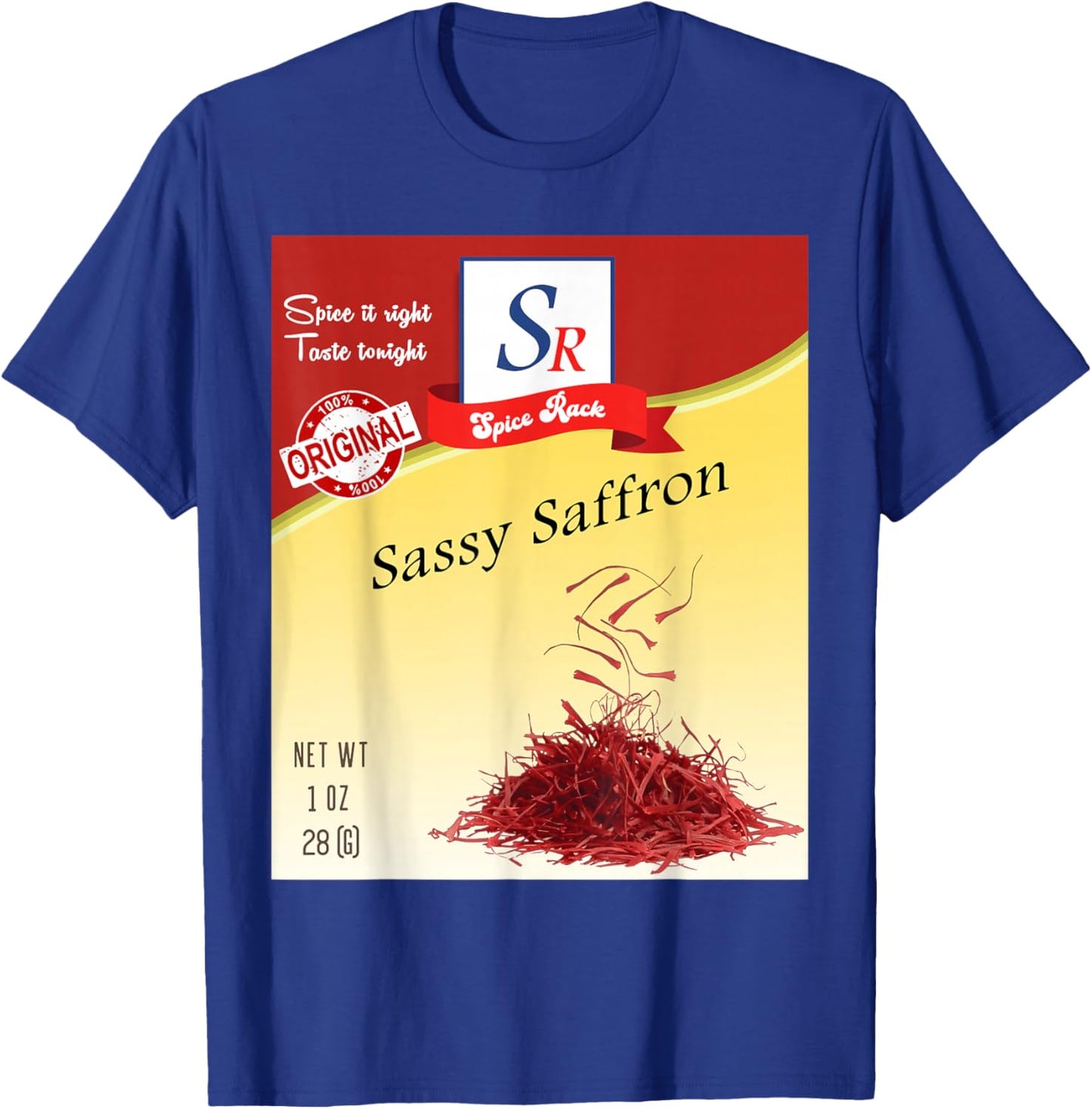 Sassy Saffron Spice Condiment Costume Spice Group Costumes T-Shirt - T-Shirt | Royal