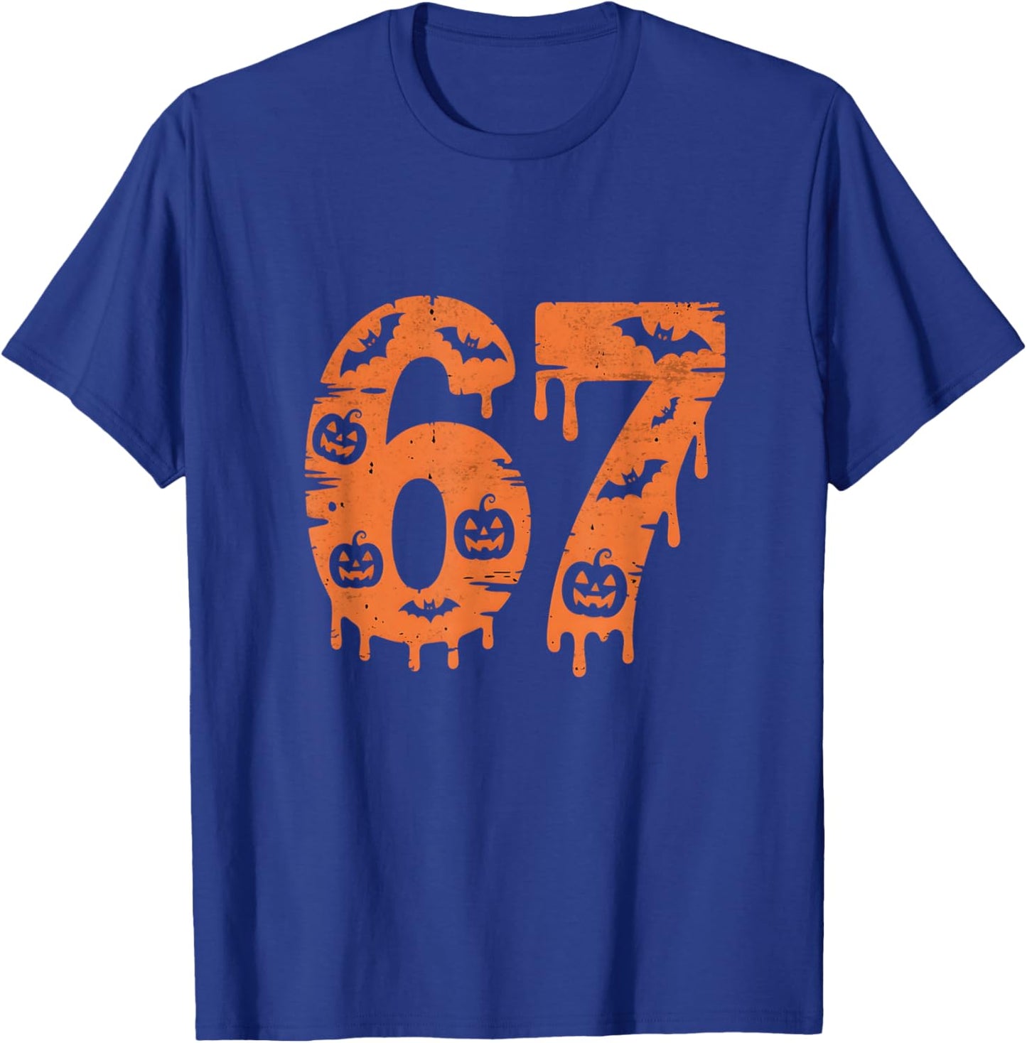 67 Six Seven Meme Funny Halloween T-Shirt - T-Shirt | Royal
