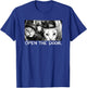 Vintage Open The Door Funny Meme Gang Sarcastic Cat Lover T-Shirt - T-Shirt | Royal