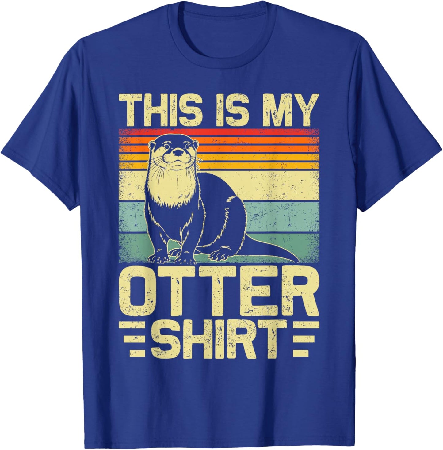 Cute Otter Art Women Sea Otters Animal Lover T-Shirt - T-Shirt | Royal