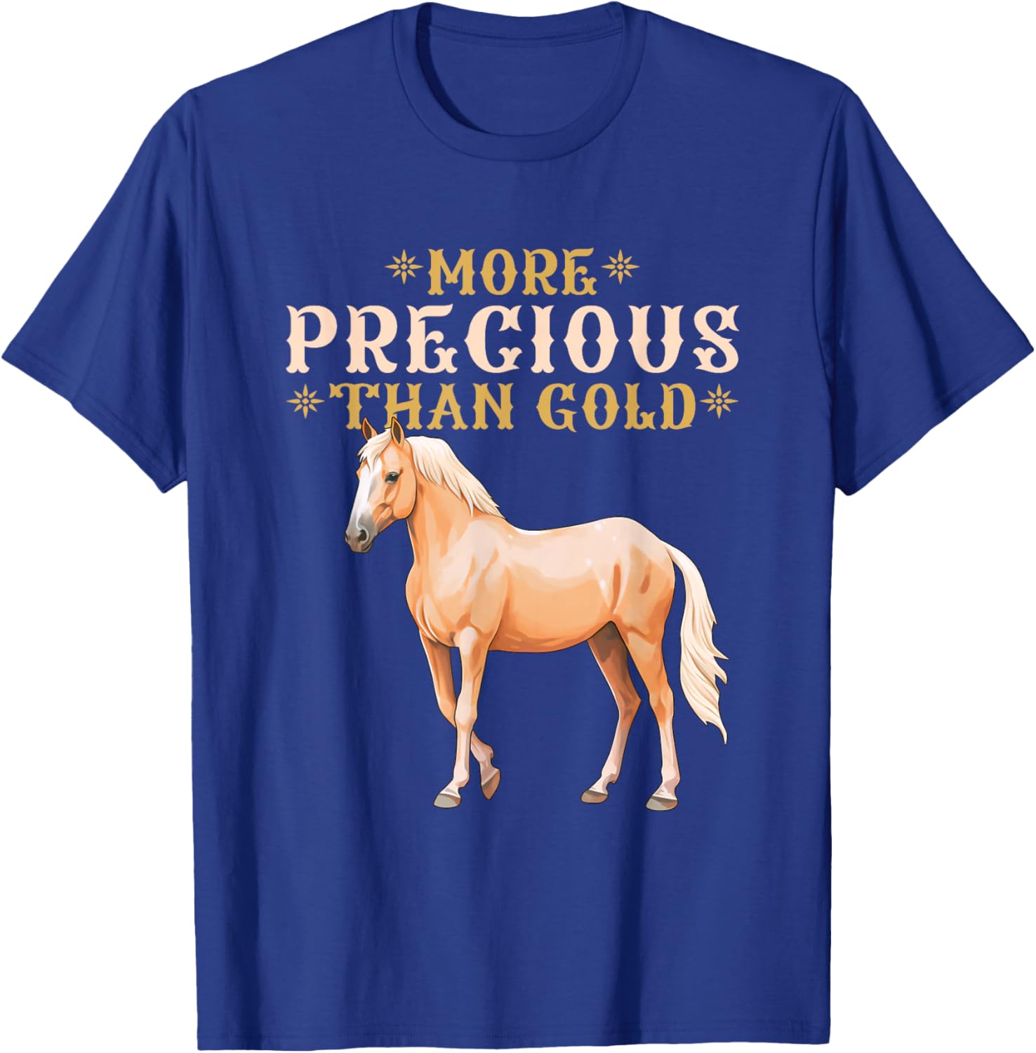 Palomino Horse Lover Owner Precious Men Women Kids T-Shirt - T-Shirt | Royal
