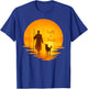 Walk for Peace Monk and Faithful Dog Pilgrimage Art T-Shirt - T-Shirt | Royal