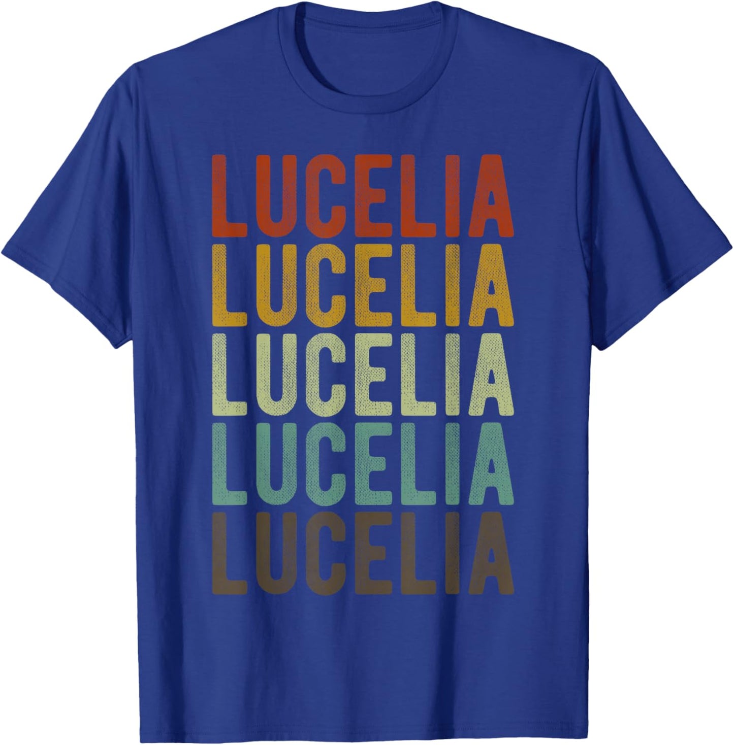 Lucelia City Brazil Retro T-Shirt - T-Shirt | Royal
