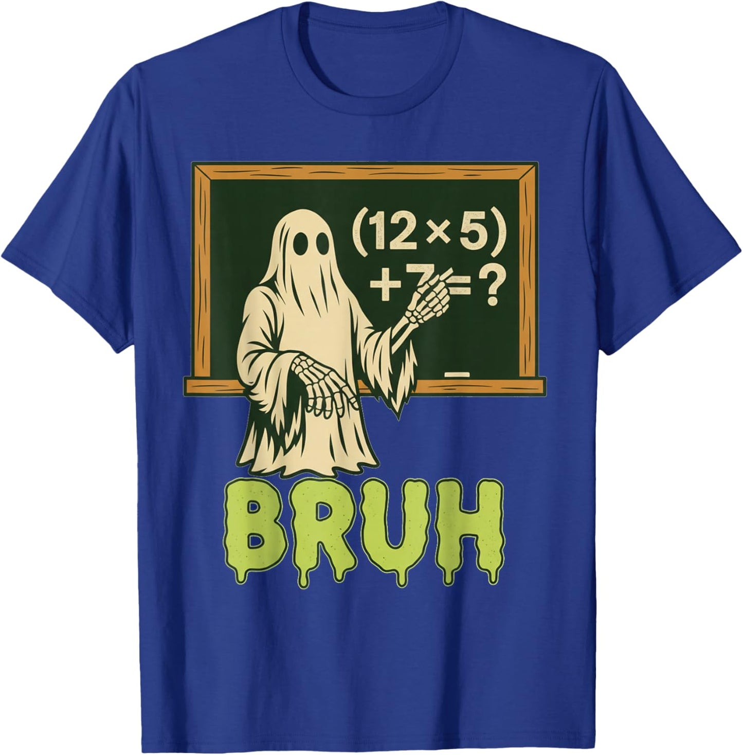 67 Teacher Halloween Ghost Six Seven Meme Brainrot Math Joke T-Shirt - T-Shirt | Royal