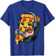 Pizza Gamer Headphone Controller Funny Food T-Shirt - T-Shirt | Royal