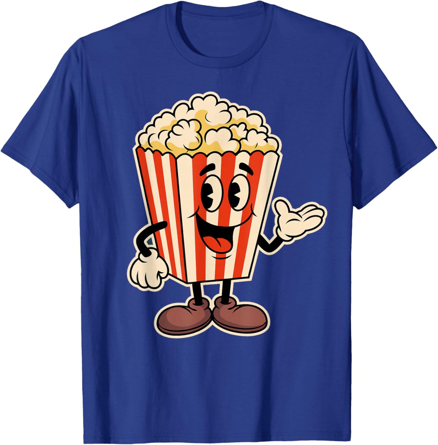 Funny Popcorn Movie Drive-in Theater Film Cinema T-Shirt - T-Shirt | Royal