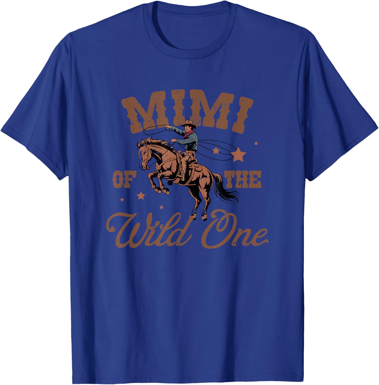 Mimi of The Wild One Cowboy Western Rodeo Party Matching T-Shirt - T-Shirt | Royal