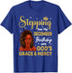 Stepping Into December Birthday Loc'd Black Woman Christian T-Shirt - T-Shirt | Royal
