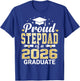 Proud Stepdad of A 2026 Graduate Class of Graduation T-Shirt - T-Shirt | Royal